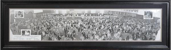 - 1969 100th Anniversary of Professional Baseball Panoramic Banquet Photograph-The Greatest Gathering of All Time!