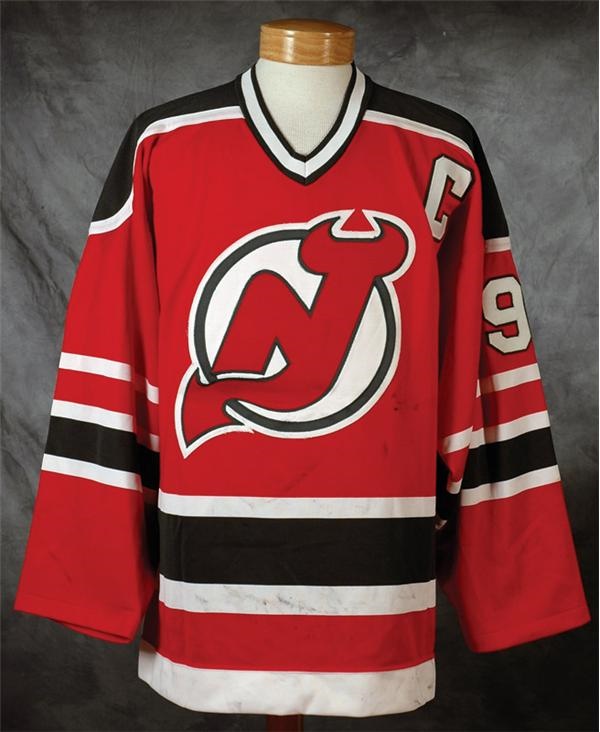 - 1990-1991 Kirk Muller New Jersey Devils Game Worn Jersey