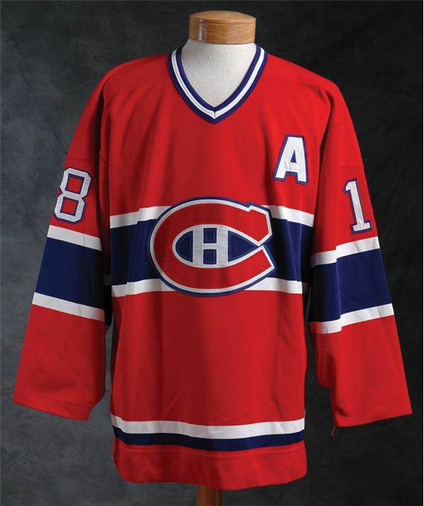 - 1990-1991 Denis Savard Montreal Canadiens Game Worn Jersey