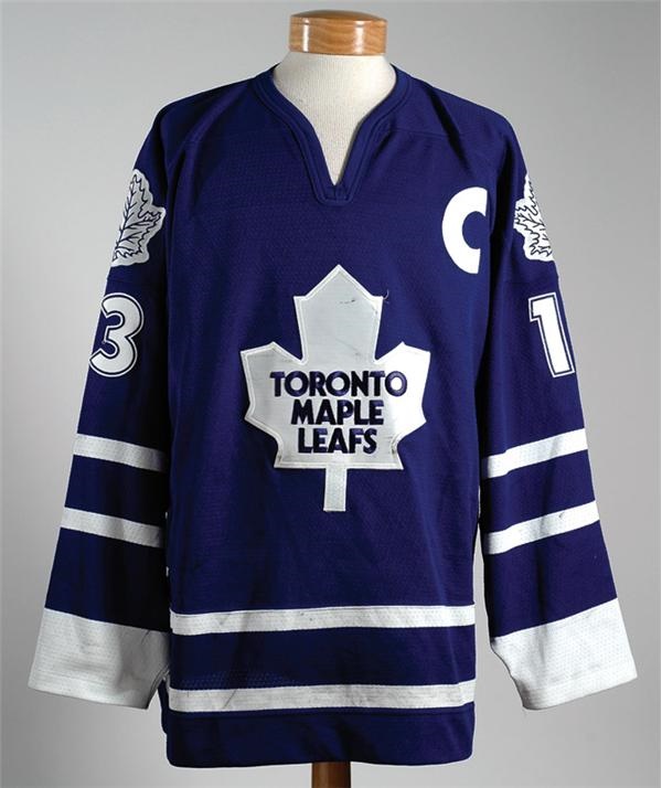 - 1997-1998 Mats Sundin Toronto Maple Leafs Game Worn Jersey
