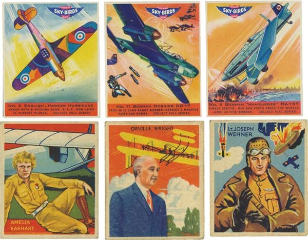 - 1930s Goudey and National Chicle Aviation Set Collection (3)