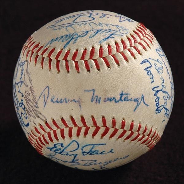 - 1960 World Series Baseball Signed by the Pittsburgh Pirates and New York Yankees