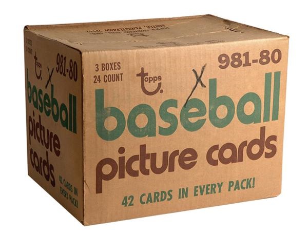 - Sealed 1980 Topps Baseball Rack Case