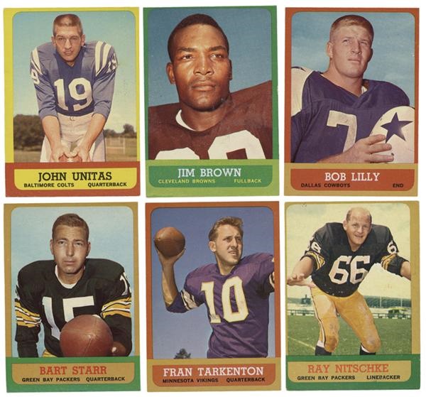 The M Carroll Football Collection - 1963 Topps Football Complete Set