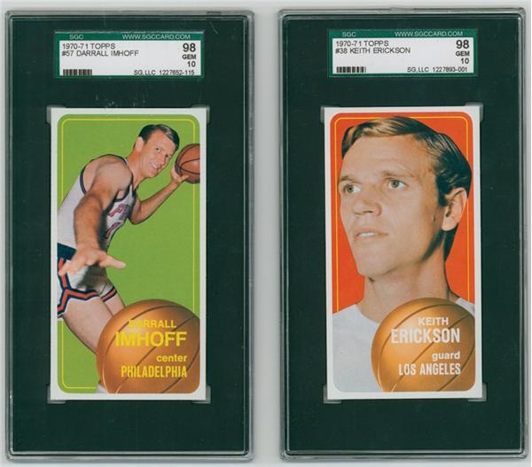 - 1970-71 Topps Basketball Cards SGC 98 GEM 10 (9)