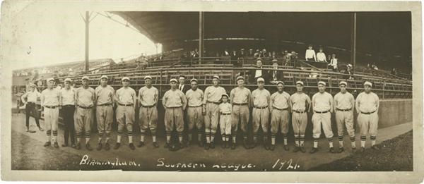 Vintage Sports Photographs - 1921 Birmingham Southern League Team Panarama with Pie Traynor