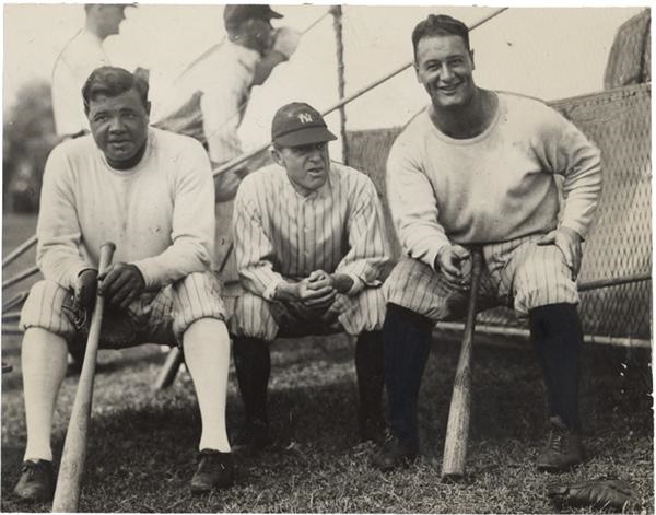 Yankees - Ruth, Gehrig & Huggins (1929)