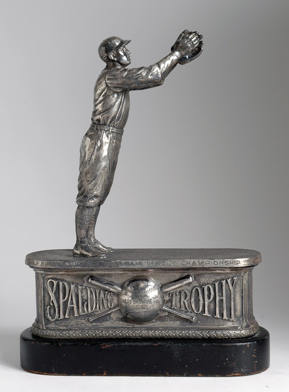 - 1930 Spalding Figural Fielder Baseball Trophy