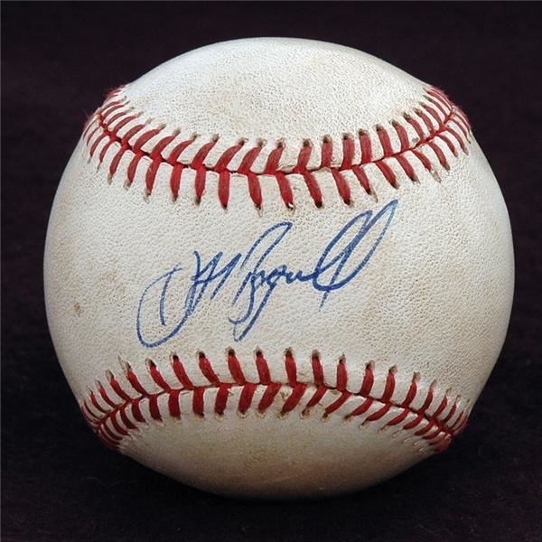 - 1992 Jeff Bagwell Autographed Homerun Baseball