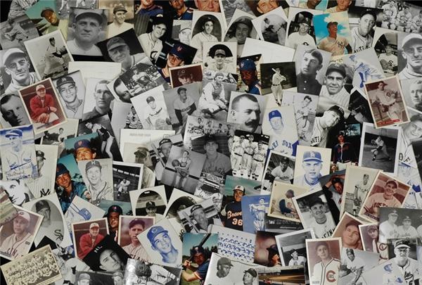 - The Baseball Postcard & Postcard Sized Photo Collection (10,000 + pieces)