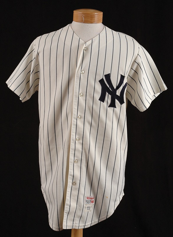 NY Yankees, Giants & Mets - Joe DiMaggio Autographed Old Timers Jersey