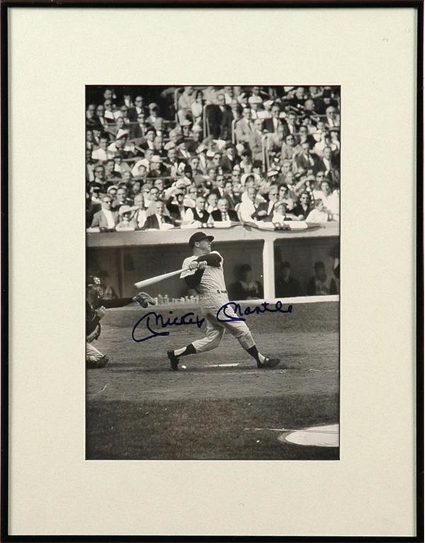 - Mickey Mantle Signed 11x14" Original Sports Illustrated Photo