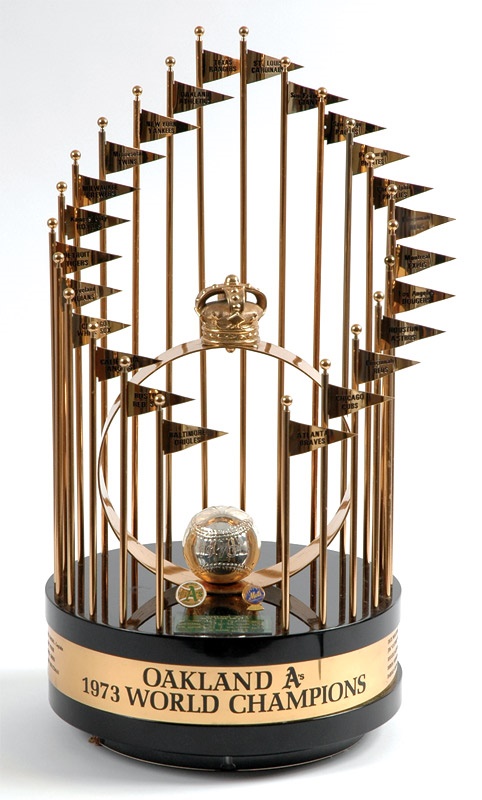 - 1973 Oakland Athletics Full Size World Series Trophy