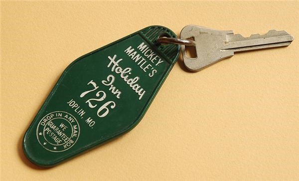 Late 1950s &quot;Mickey Mantle's Holiday Inn&quot; Key