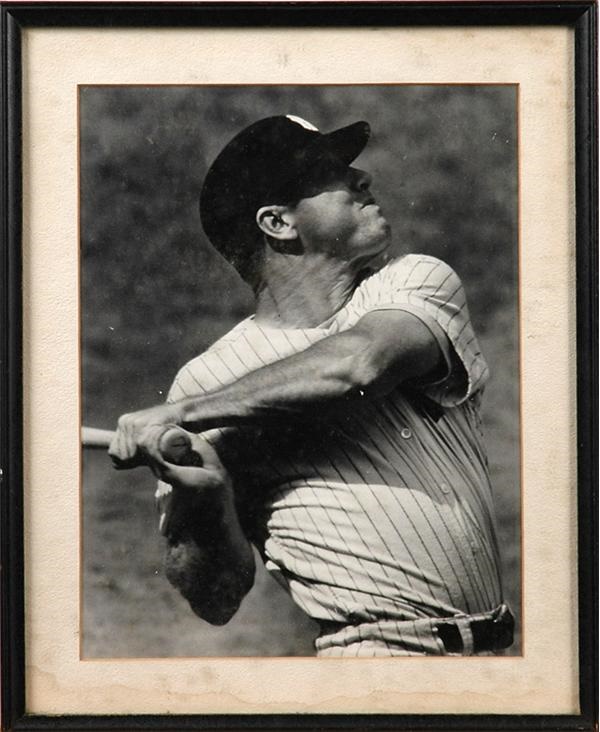 Fantastic 11x14 Original Mickey Mantle Photo from Youngman Estate