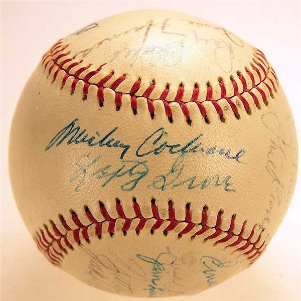 Autographs Baseball - 1931 St Louis Cardinals Team Signed Baseball