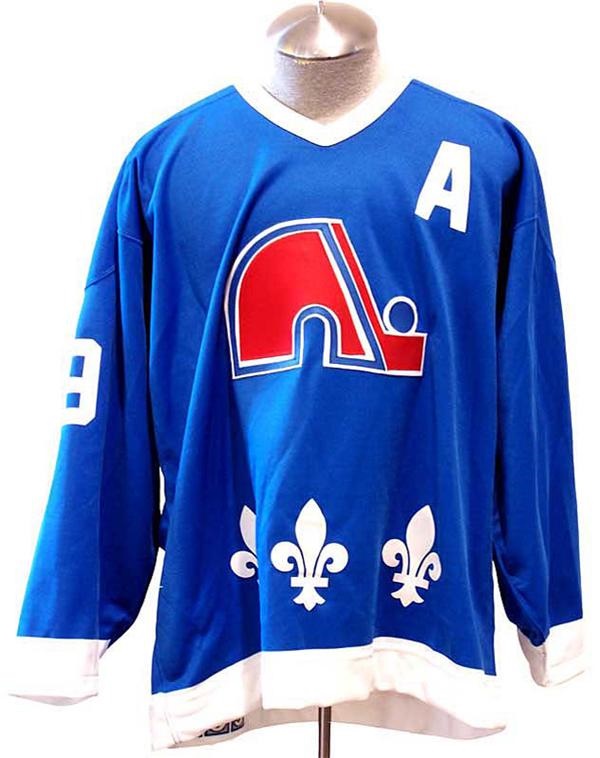 Game Used Hockey - Circa 1990 Joe Sakic Quebec Nordiques Game Issued Hockey Jersey
