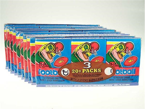 - Collection of 1978 Topps Football Wax Pack Trays (7)