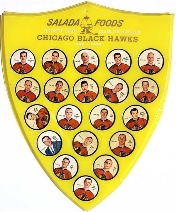 - 1962 Salada Chicago Black Hawks Coins Complete Set