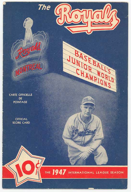 - 1947 Montreal Royals Program with Roy Campanella