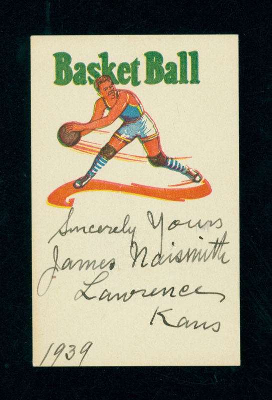 James Naismith Signed "Basketball" Card