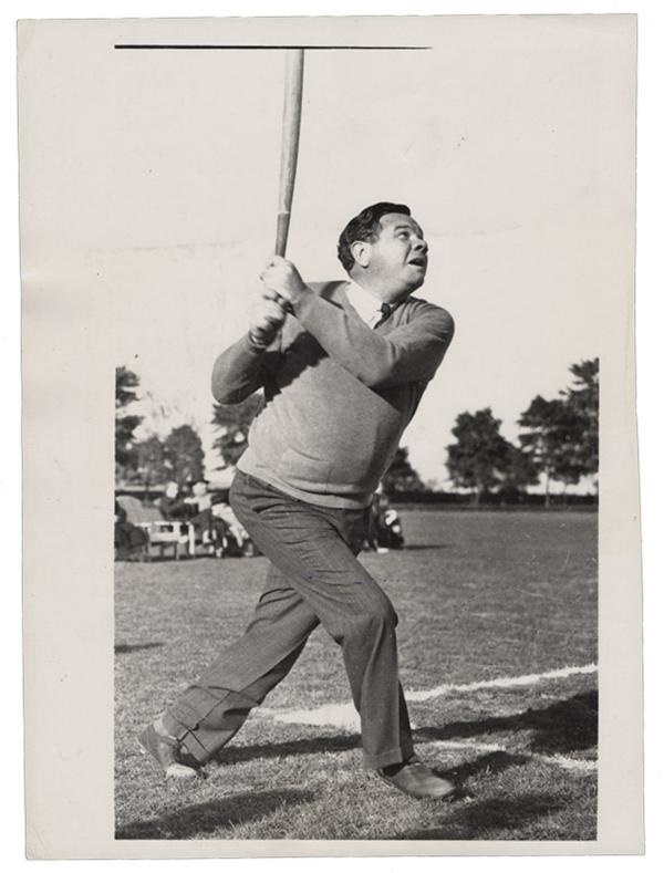 - The Babe Himself Baseball News Service Photo (1937)