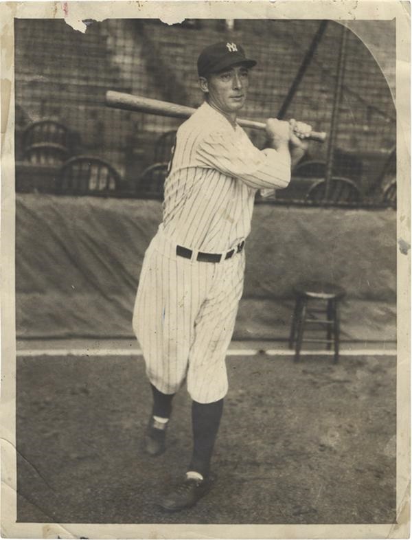 New York Yankee Baseball Tony Lazzeri News Service Photo(1932)