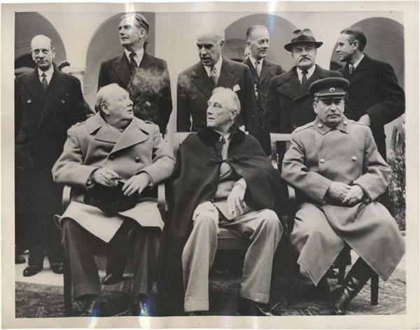 - ‘Big Three’ Gathers At Yalta News Service Photo (1945)