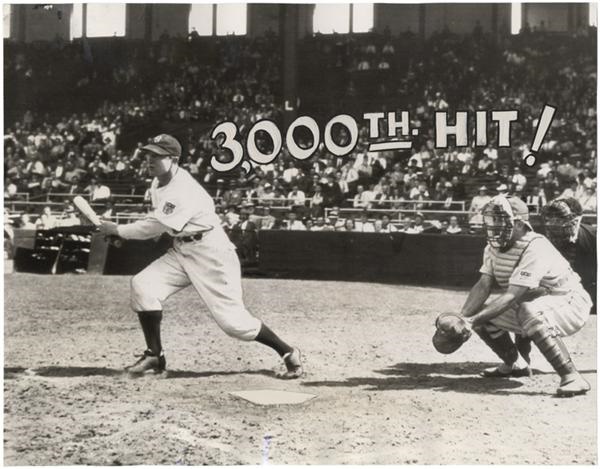 - Paul Waner 3000th Hit Wire Photo (1940's)