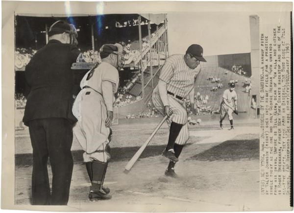 - Bingle By The Bambino Baseball Wire Photo(1943)