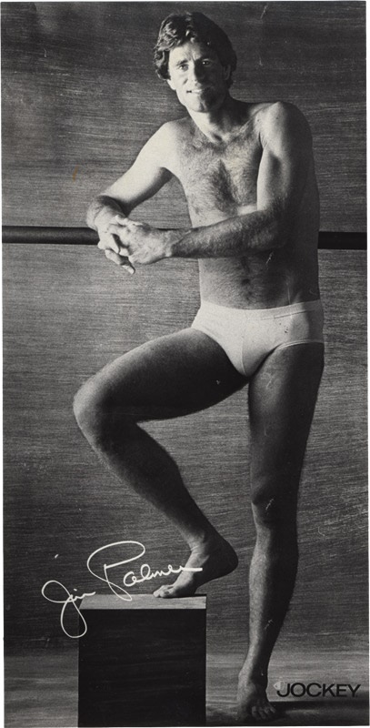 - 1980 Baseball Hall of Famer Jim Palmer in his Underwear Photo Lot (2)