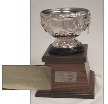 1978 Art Ross Trophy Presented to Guy Lafleur (11.5")