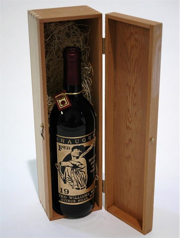 - 1995 Ted Williams Hitters Hall of Fame Wine Bottle