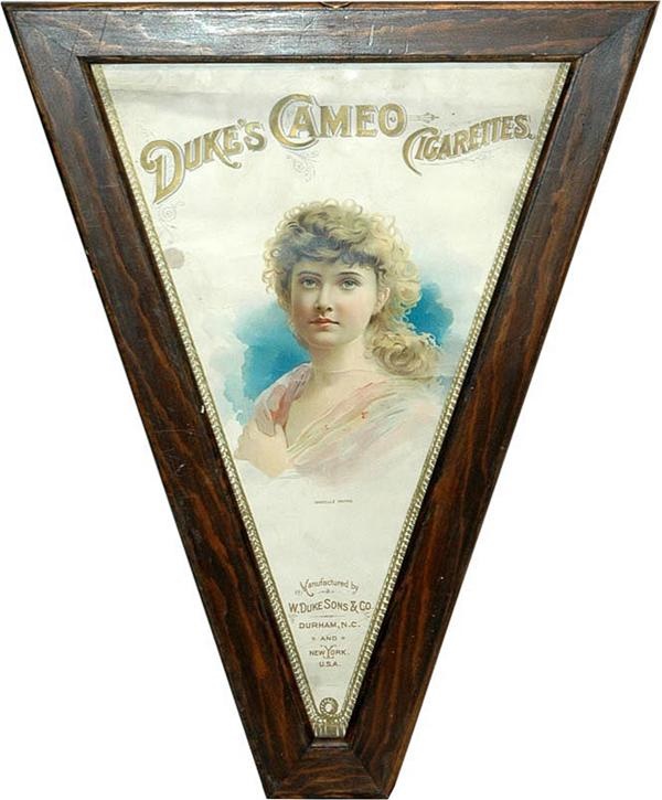 - 19th Century Duke Cameo Tobacco Poster w/ Actress