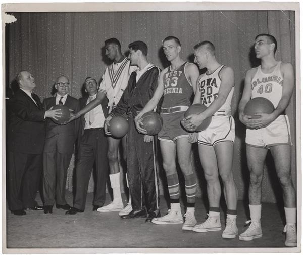 - 1957 Wilt Chamberlain Kansas University All-America Inscribed Photograph