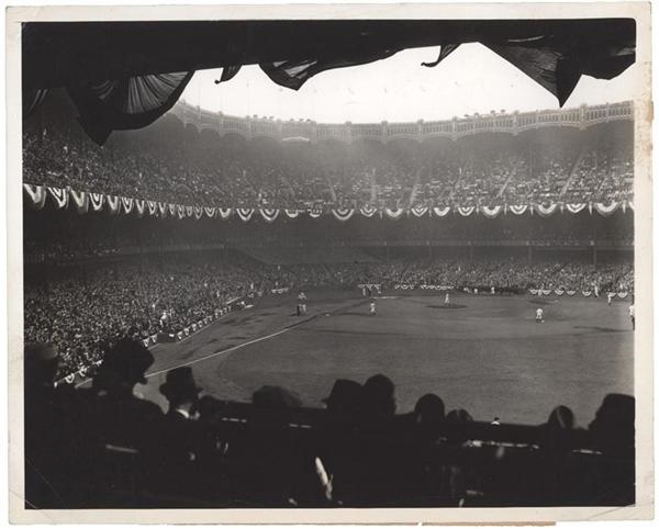 - 1937 World Series New York Yankee Stadium Photograph