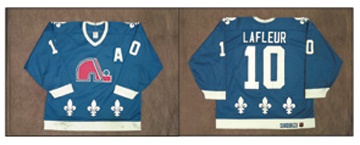 - 1990-91 Guy Lafleur's Last Road Quebec Nordiques Game Worn Jersey