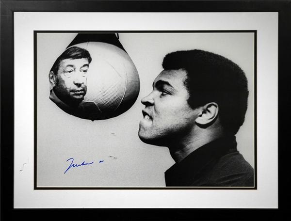 Autographs Other - Muhammad Ali Signed 16x20 Photo with Howard Cosell