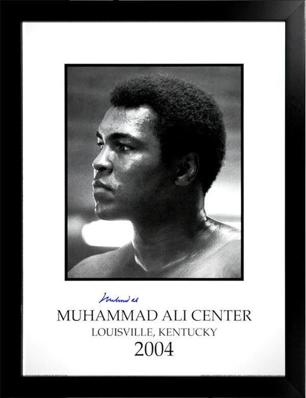 - Muhammad Ali Signed "Muhammad Ali Center" Poster