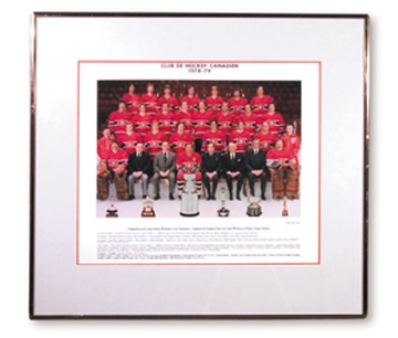 - 1978-79 Montreal Canadiens Framed Team Photograph (20x22")