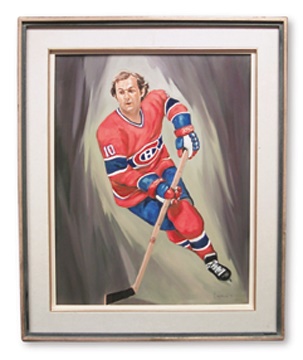 1985 Guy Lafleur Montreal Canadiens Oil Painting (29x35")