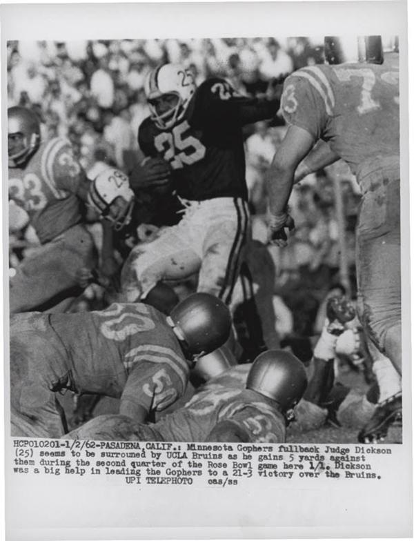 1962 Rose Bowl Football Wire Photos (17)