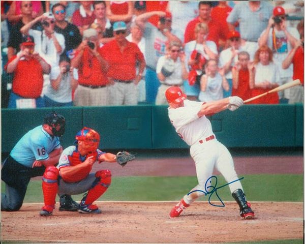 Baseball Autographs - Mark McGwire Cardinals Signed Giclee Art Print