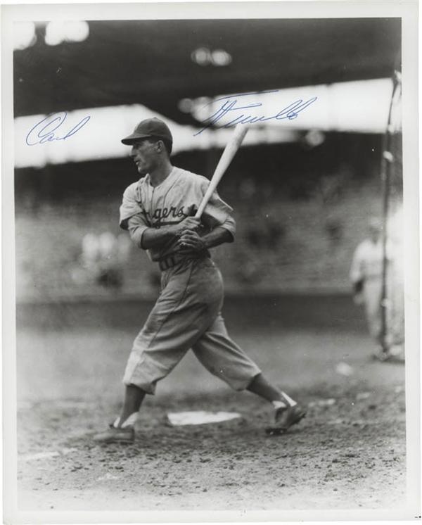 Baseball Autographs - Carl Furillo Signed Dodgers Photo