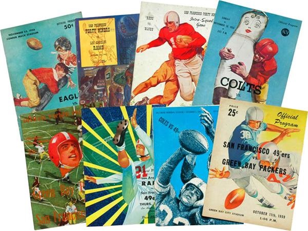 1950-60s SF 49ers NFL Football Programs (8)