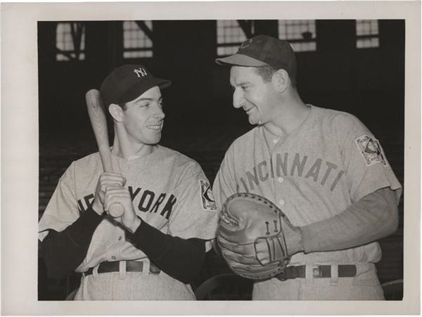 - Joe DiMaggio and Ernie Lombardi 1939 World Series Photo