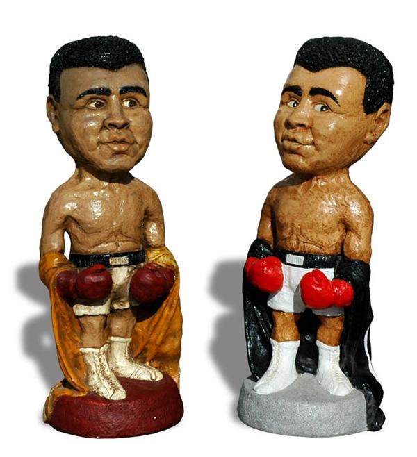 Muhammad Ali & Boxing - Two 1972 Muhammad Ali Statues by Kimro