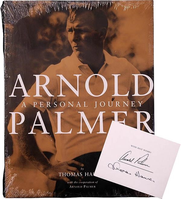 - Arnold Palmer Signed Bookplate with Book by Tom Hauser