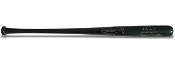 Baseball Autographs - Mickey Mantle Signed Baseball Bat with "No 7" Inscription.