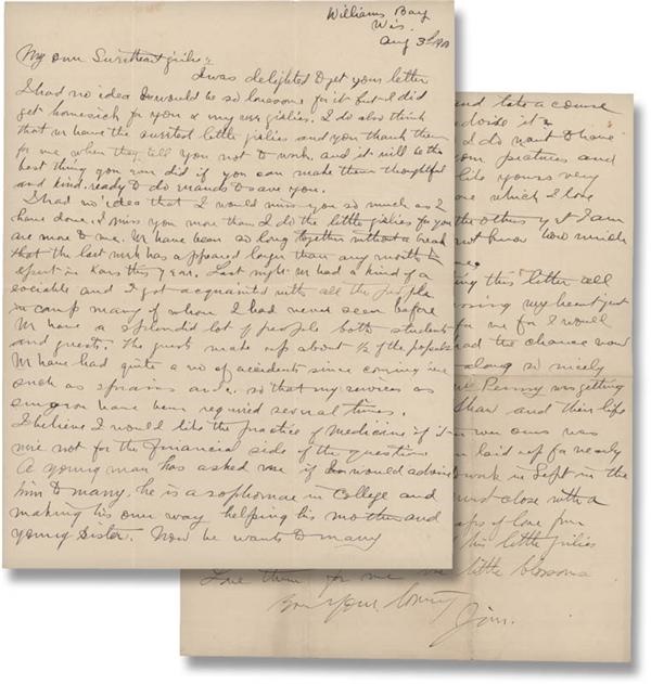- 1900 James Naismith Signed Handwritten Letter